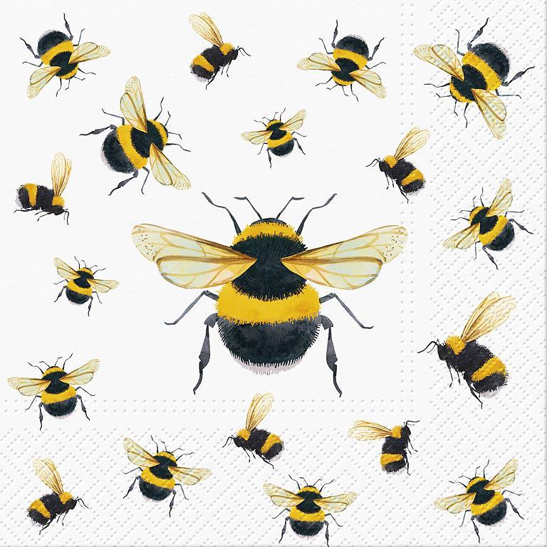 Dancing Bees Luncheon Napkin, 20pk.
