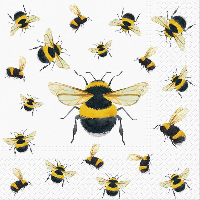 Dancing Bees Luncheon Napkin, 20pk.
