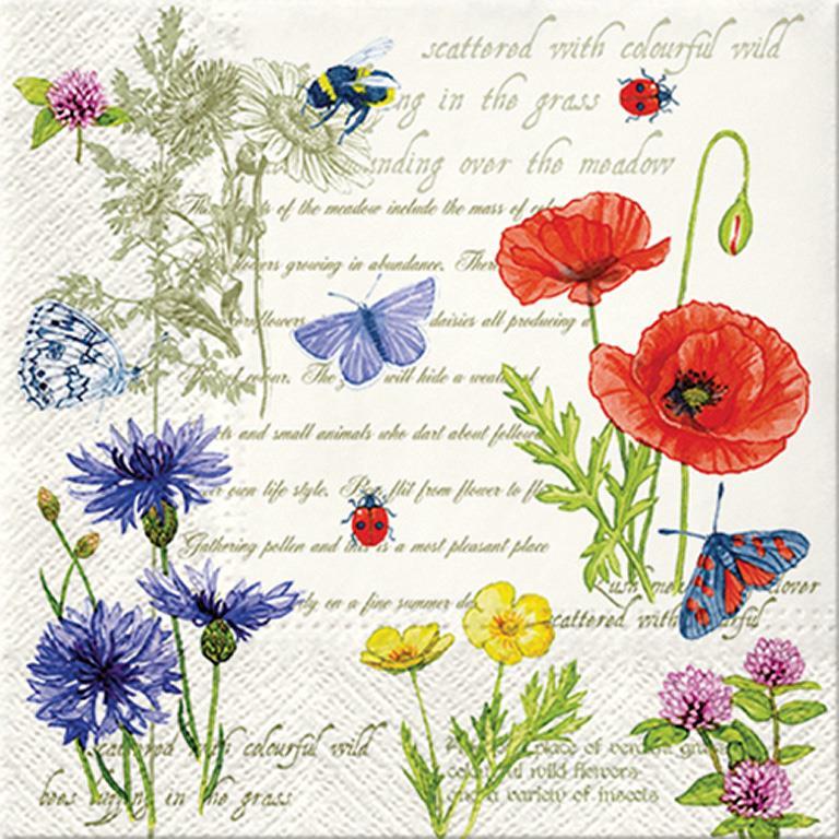 Vintage Summer (L) Napkins, 20 Pack