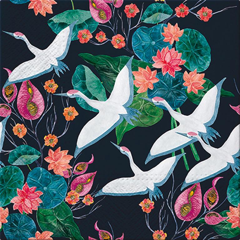 Cranes Luncheon Napkins, 20 pk.