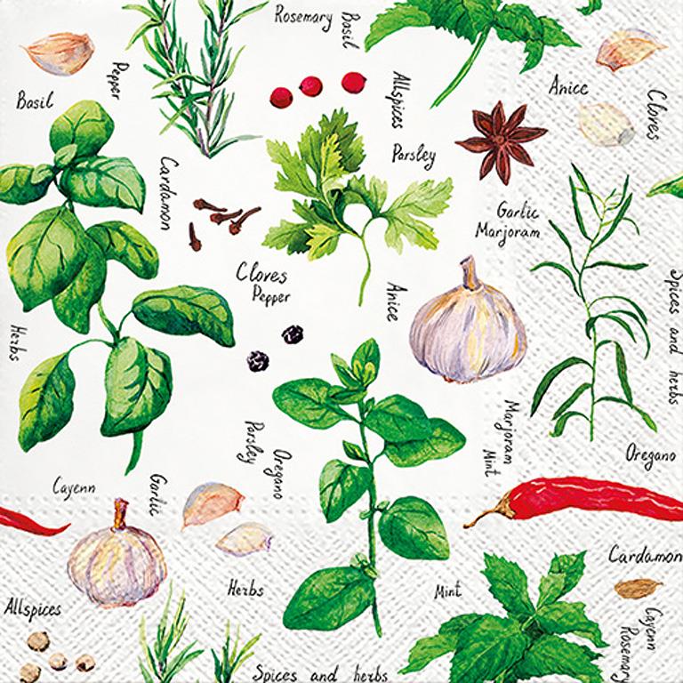 Spice & Herbs Luncheon Napkin, 20 pk.