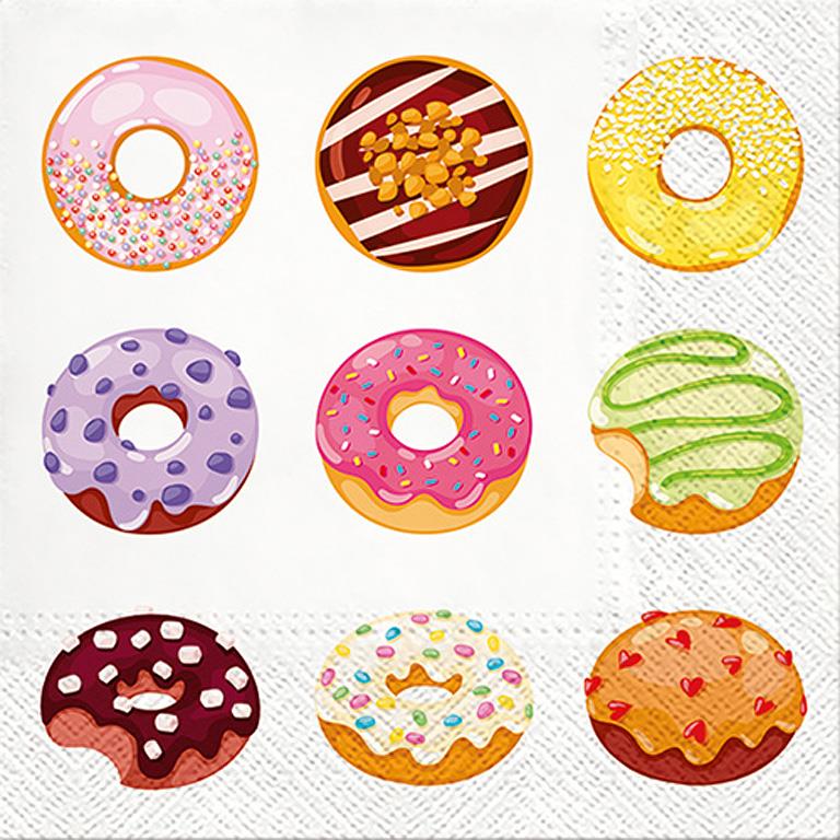 Donut Luncheon Napkin, 20 pk.
