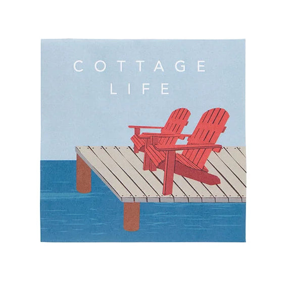 Cottage Life Paper Cocktail Napkin 20Pk