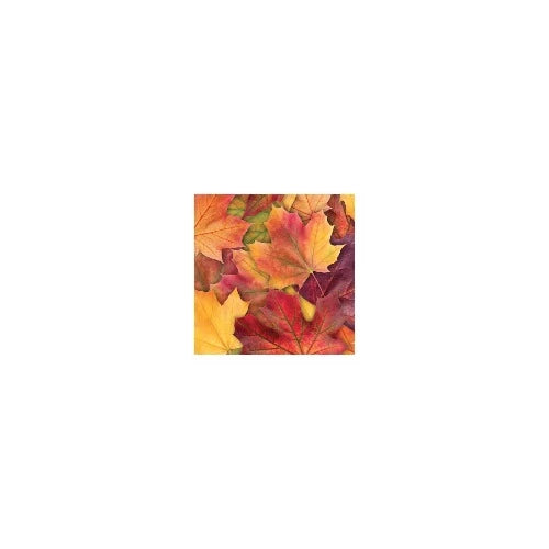 Maple Leaf Printed Cocktail Napkin 20Pk Multi