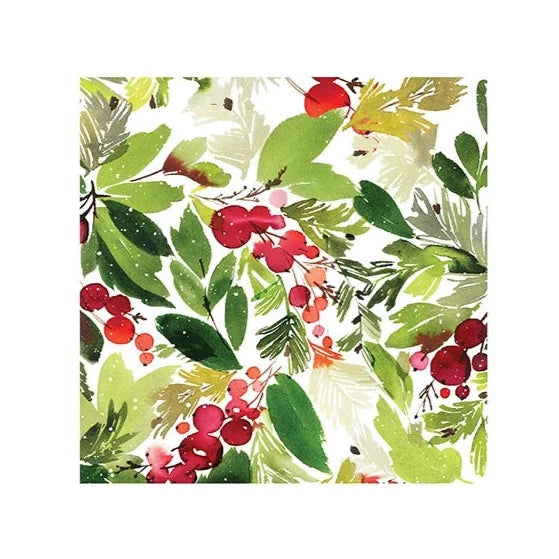 Mistletoe Cocktail Napkin 20Pk Multi