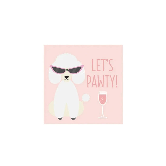 Let's Pawty Cocktail Napkin, 20pk