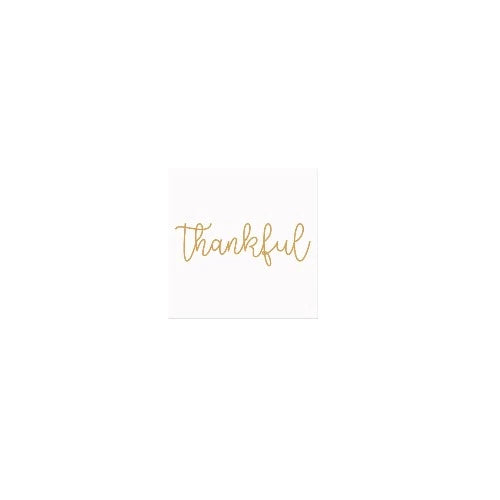 Thankful Printed Cocktail Napkin, 20pk