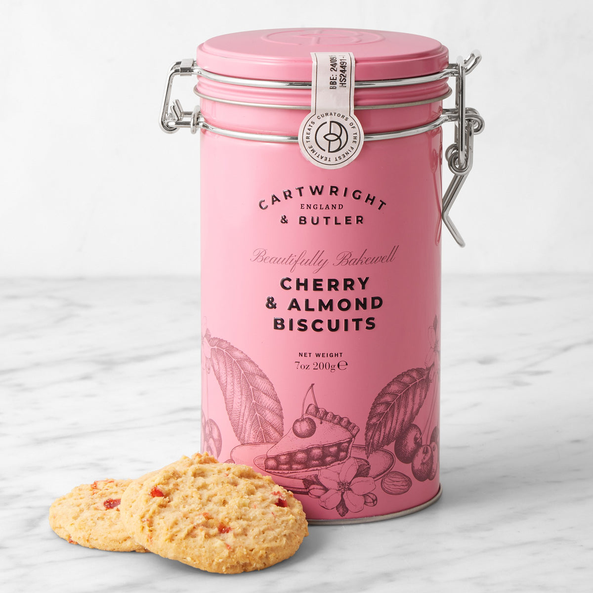 Cherry & Almond Biscuits Tin
