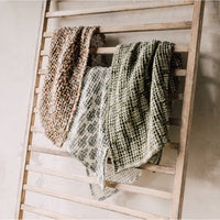 Thrive Block Print Waffle Dishtowel