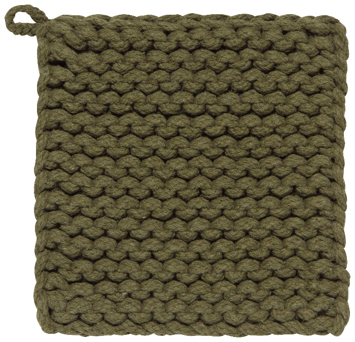 Knit Pot Holders, Assorted Colours
