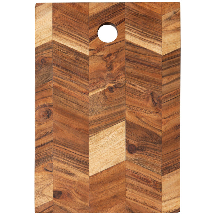 Acacia Chevron Board, 10 in