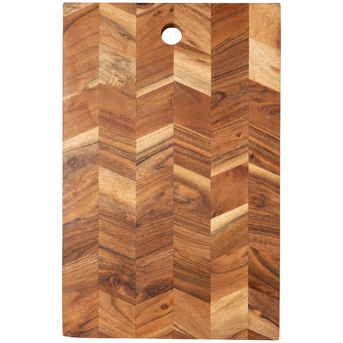 Acacia Chevron Board, 15.5 in