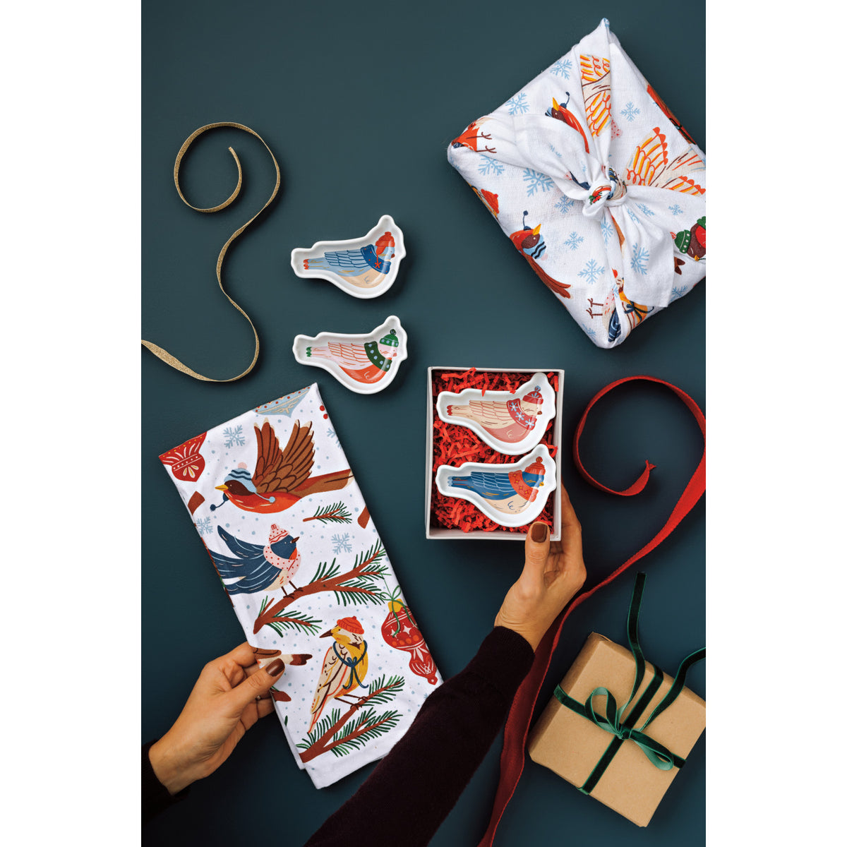 Seasons Tweetings Dishtowel Set of 3