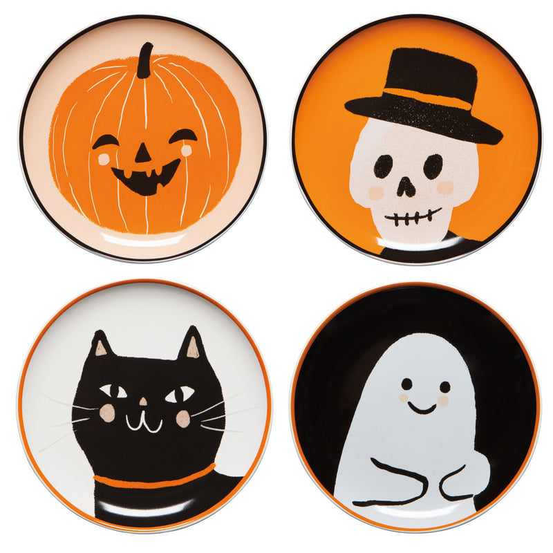 Boo Crew App. Plates - Set of 4