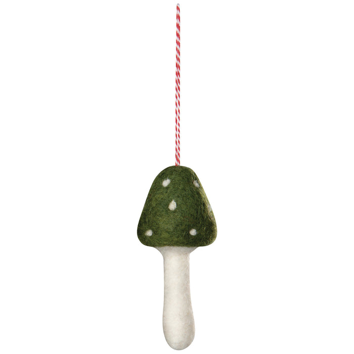 Felt Toadstool Ornaments, 1 per