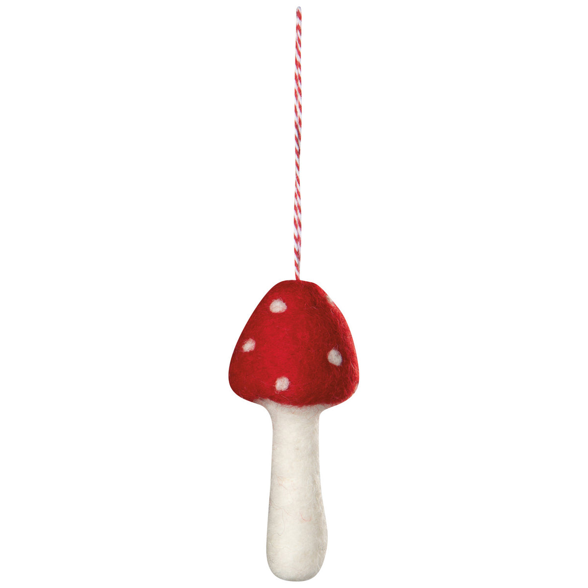 Felt Toadstool Ornaments, 1 per