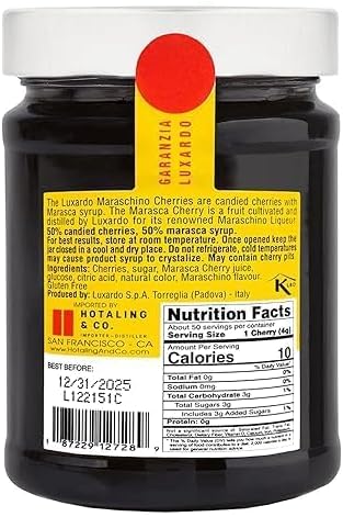 Luxardo Original Maraschino Cherries, 400g