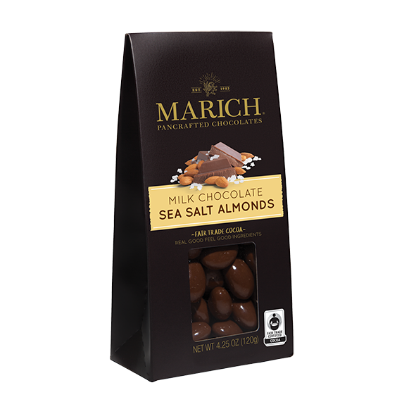 Marich Milk Chocolate Sea Salt Almonds, 4.25oz