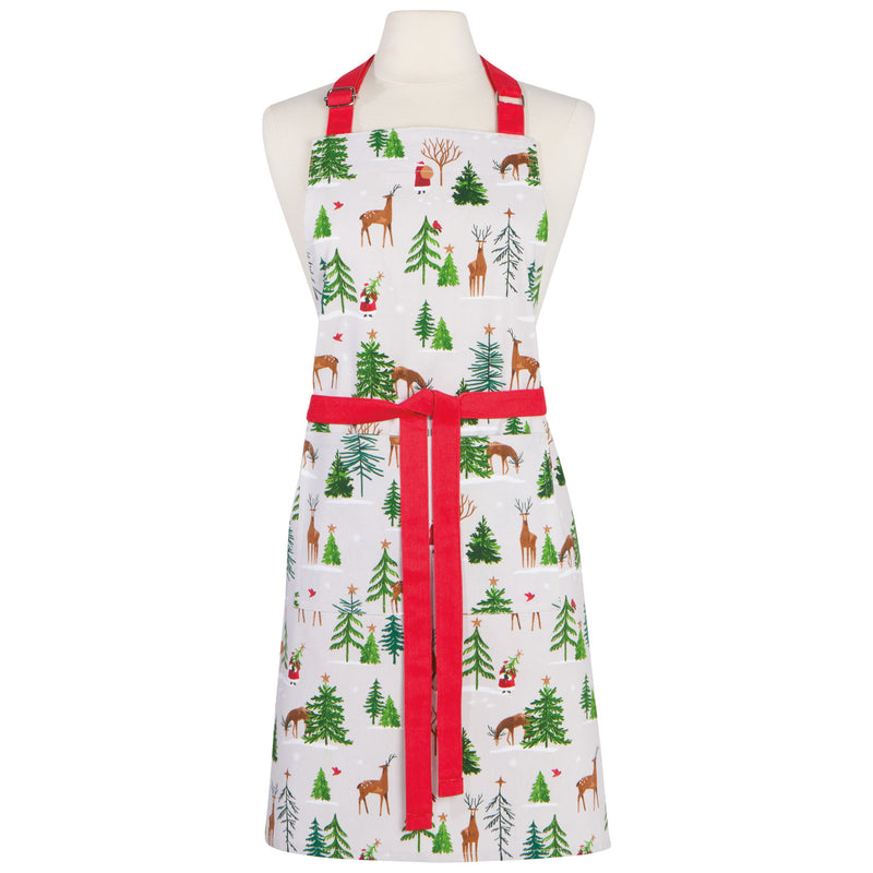 Santa's Reindeer Christmas Chef Apron