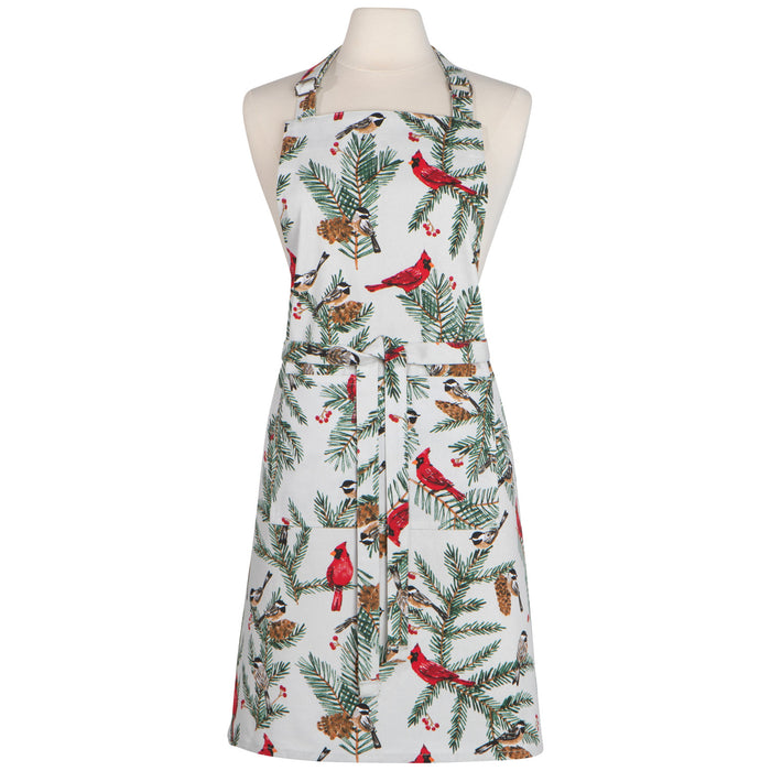 Birds and Boughs Christmas Apron