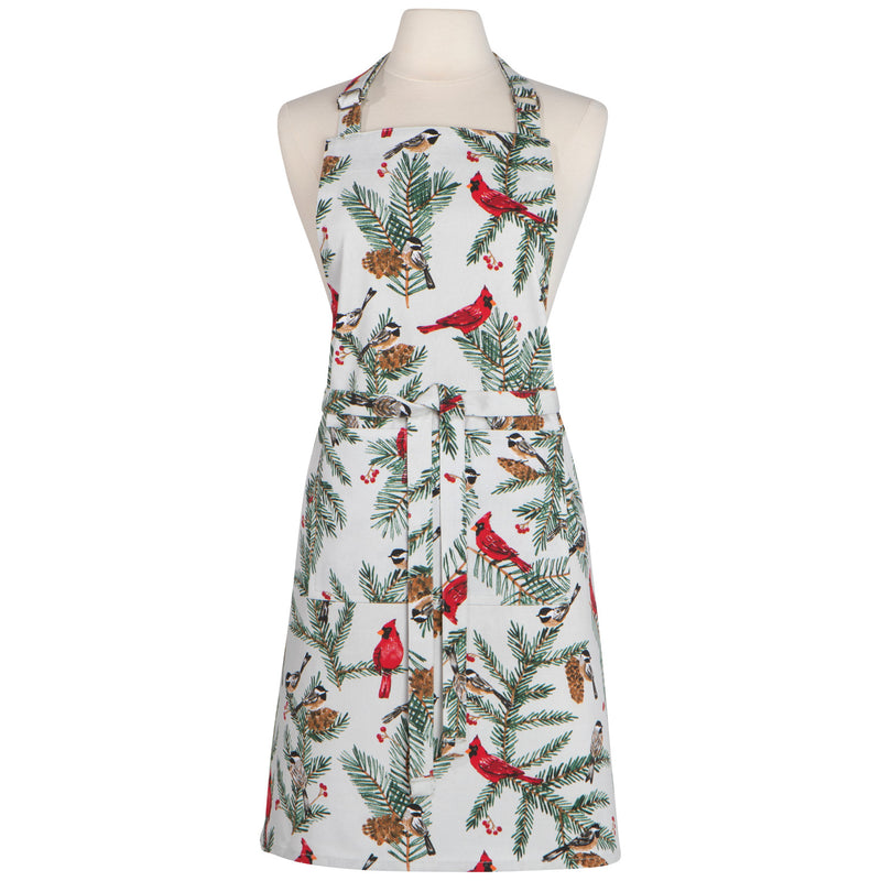 Birds and Boughs Christmas Apron