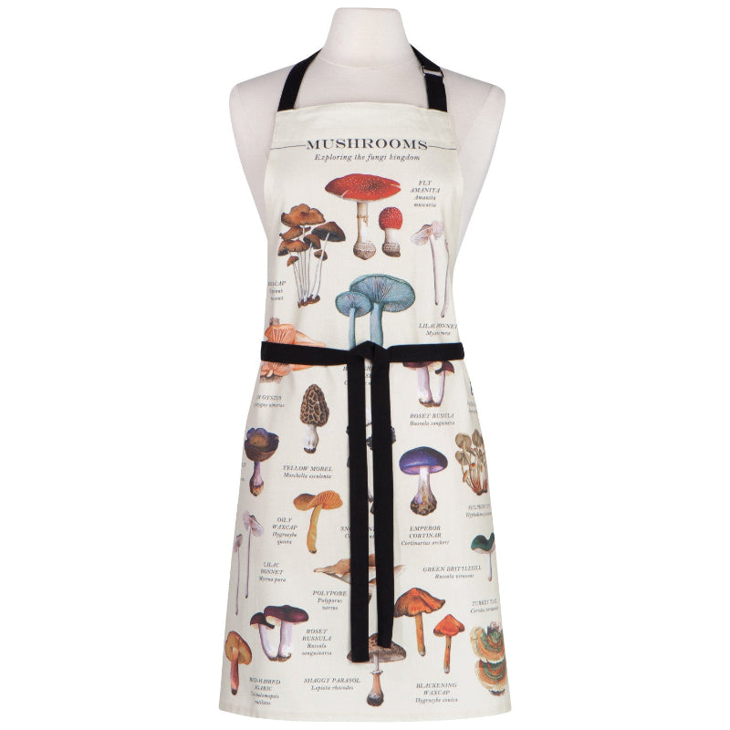 Mushroom Fine Print Apron