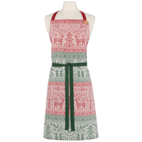 Folk Forest Christmas Jacquard Apron