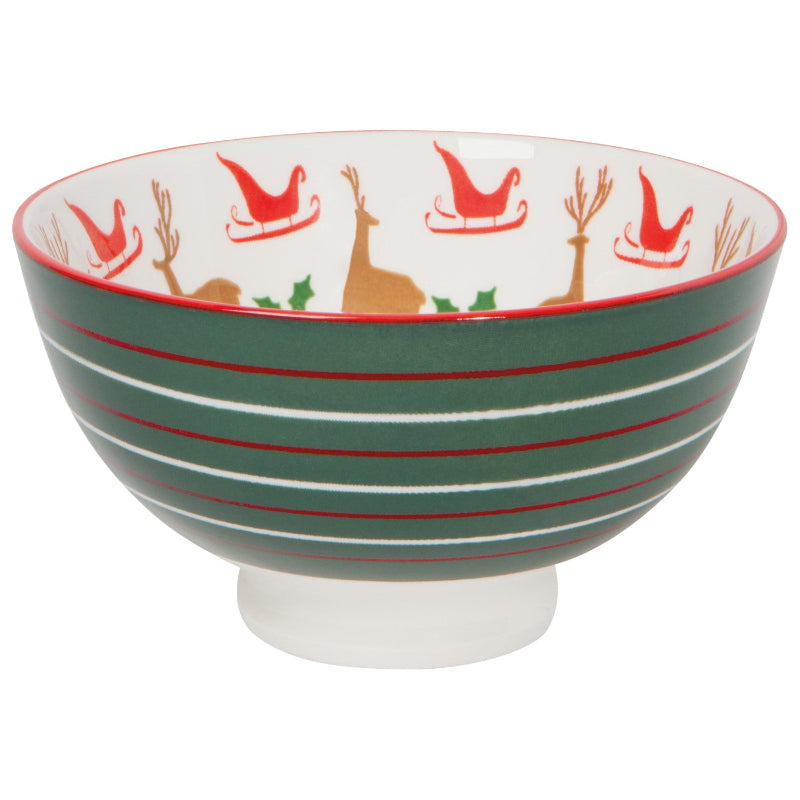Santa's Reindeer Christmas Bowl