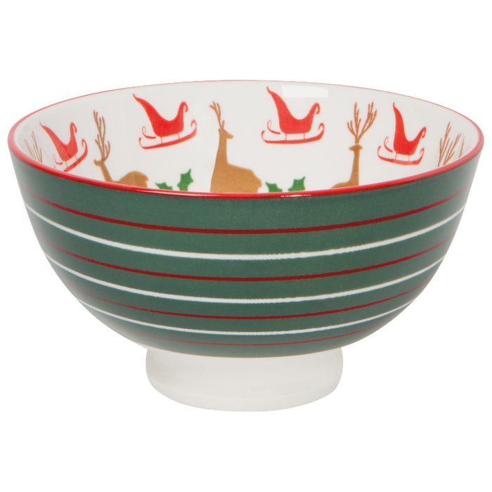 Santa's Reindeer Christmas Bowl