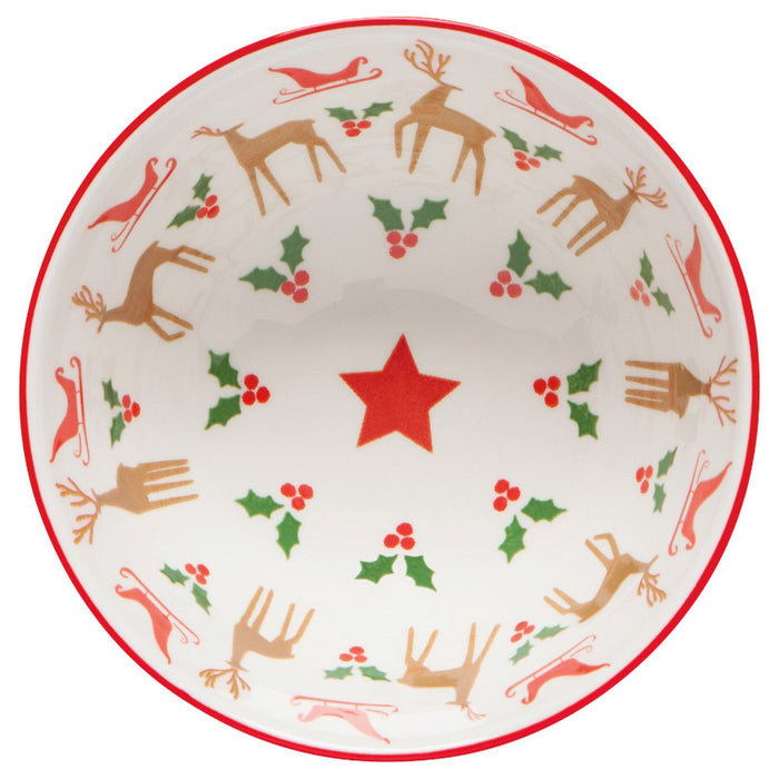 Santa's Reindeer Christmas Bowl