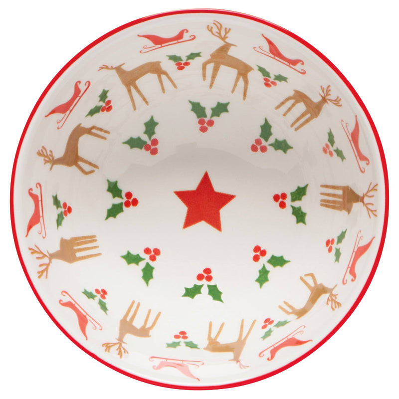 Santa's Reindeer Christmas Bowl