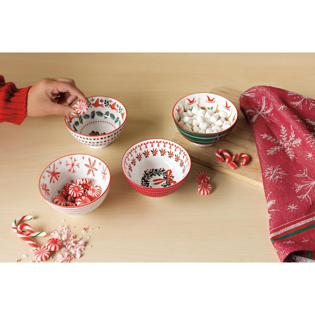 Santa's Reindeer Christmas Bowl