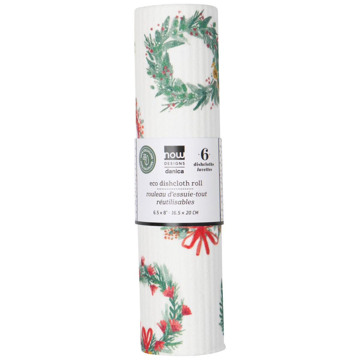 Winter Wonders Christmas Eco Dishcloth Roll OF 6