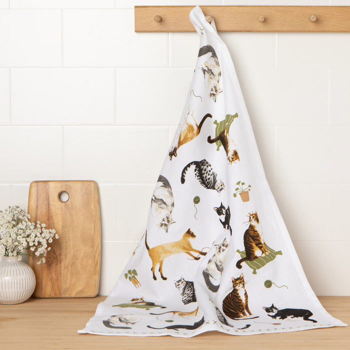 Cat Collective Printed Cotton Dishtowel