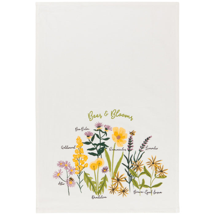 Bees & Blooms Dishtowels, Set of 3