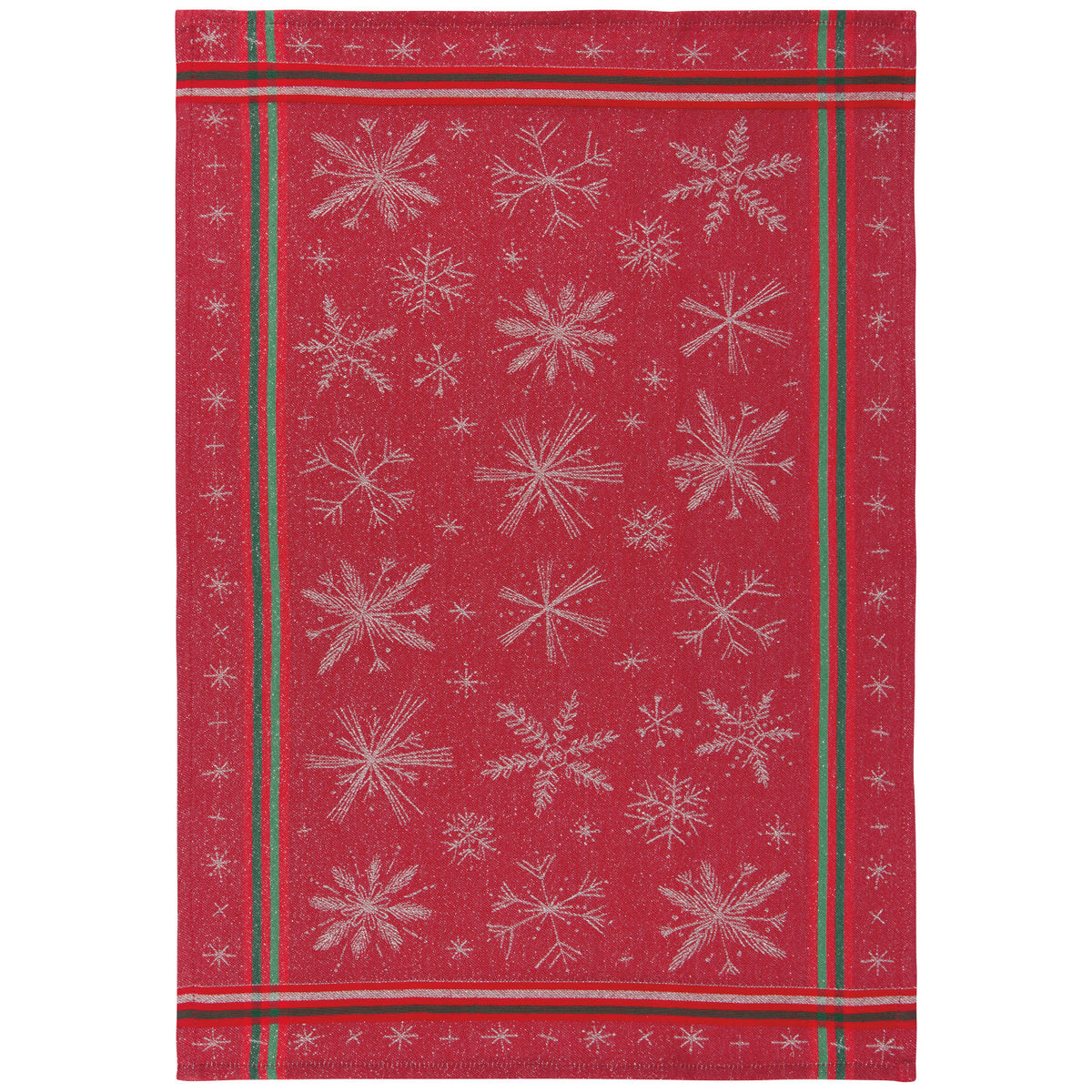 Snowflakes Christmas Jacquard Dishtowel