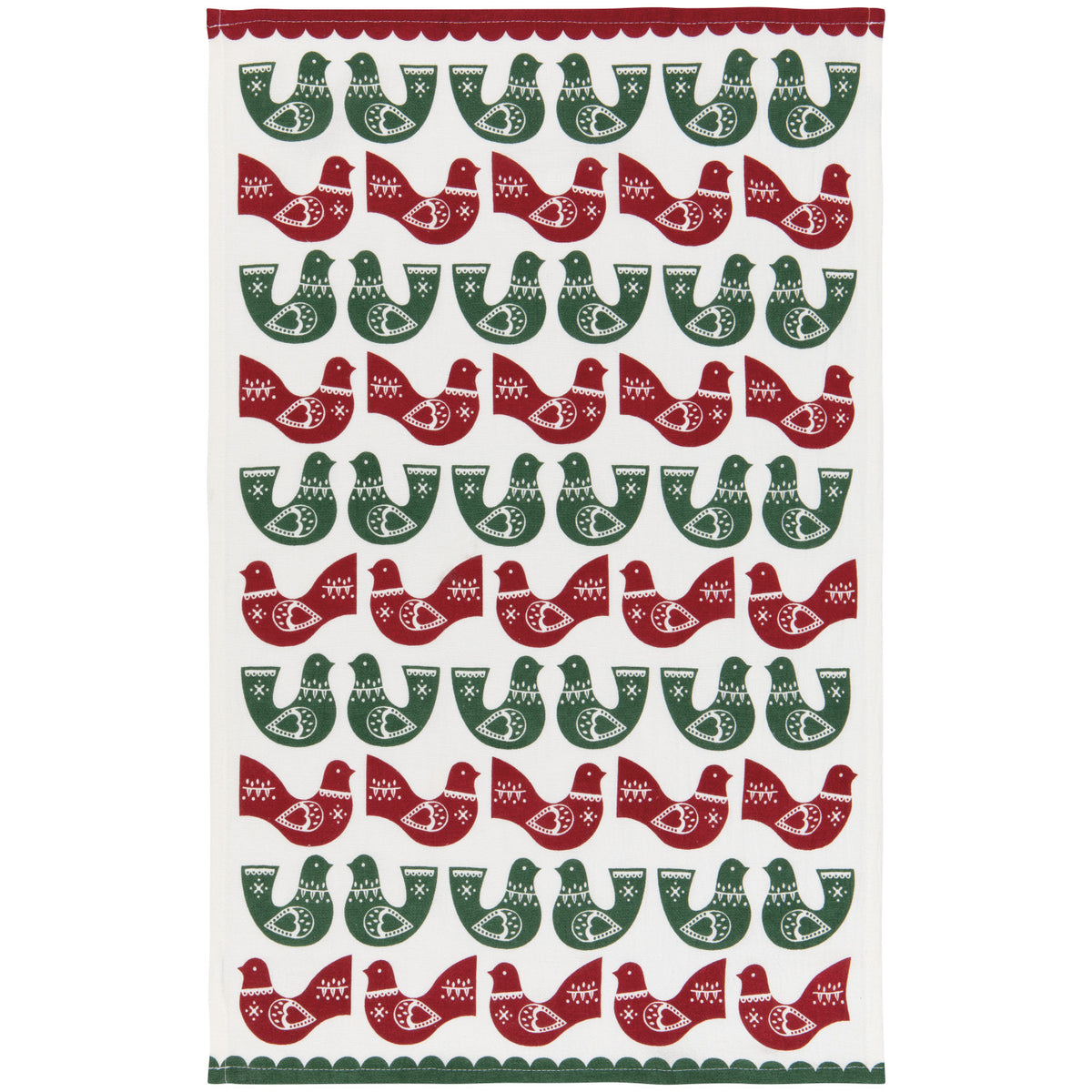 Folk Forest Christmas Dishtowels