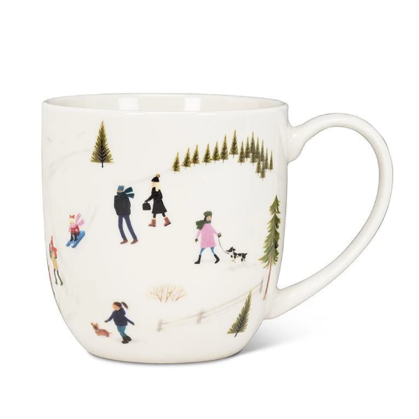 Outdoor Village Belly Mug