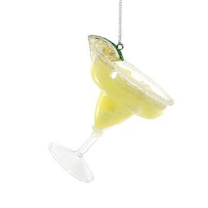 Lime Margarita Glass Ornament