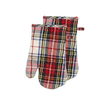 Scottish Plaid Oven Mitts