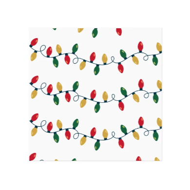 Christmas Light Cocktail Napkin 20Pk