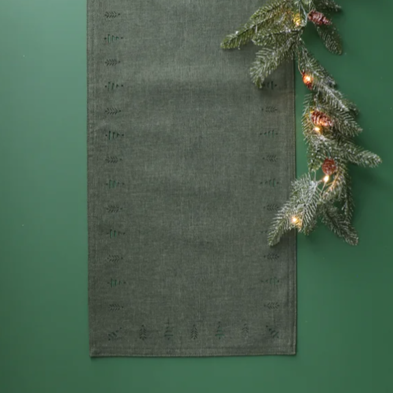 Hemstitch Tree - Table Runner