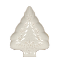 Soft Snowfall Shaped Tree Dish