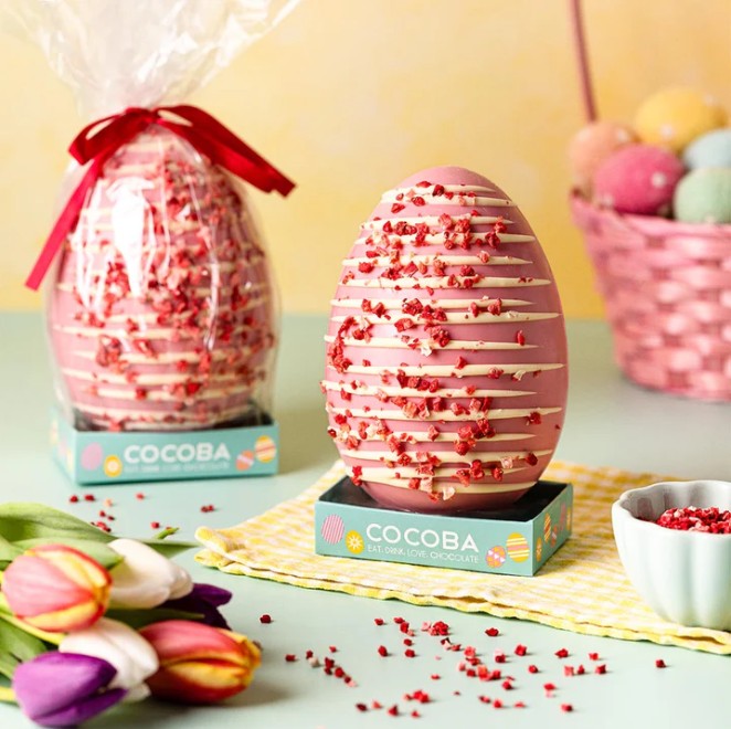 Strawberries & Cream Easter Egg