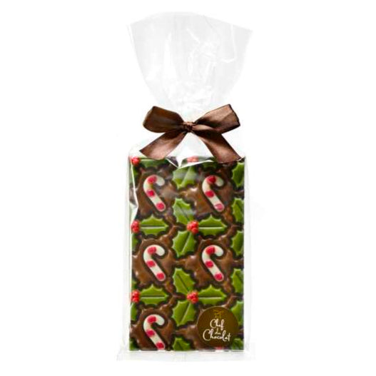 Holiday Chocolate Bar-Candy Canes & Holy, 150gm