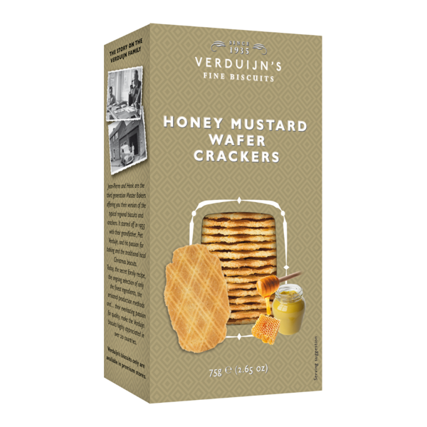 Savoury Cheese Wafers with Honey & Mustard, 75gm