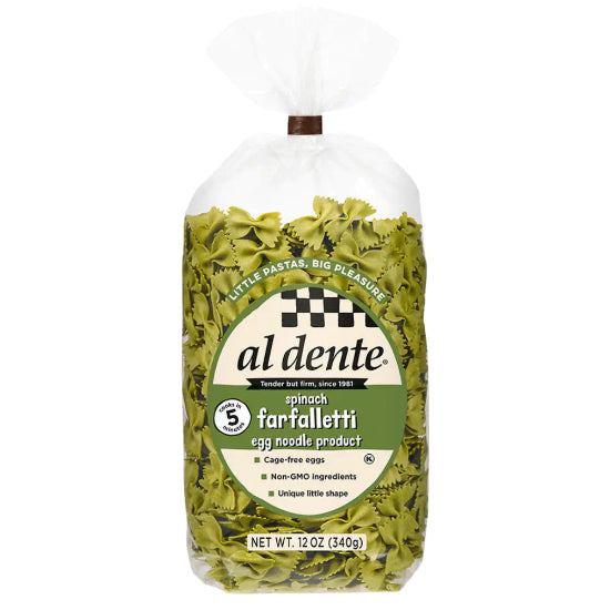 Al Dente Piccolo Pasta Spinach Farfalletti