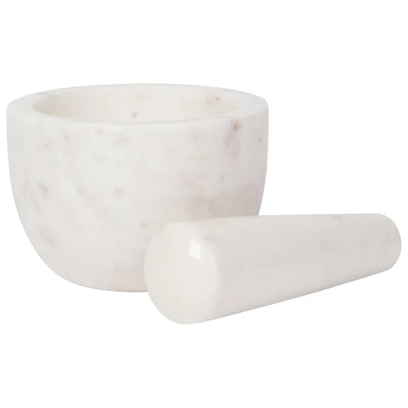 White Marble Mortar & Pestle