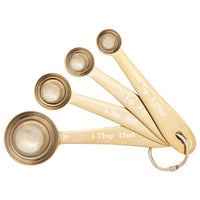 Gold 4 pc Measuring Spoon Set