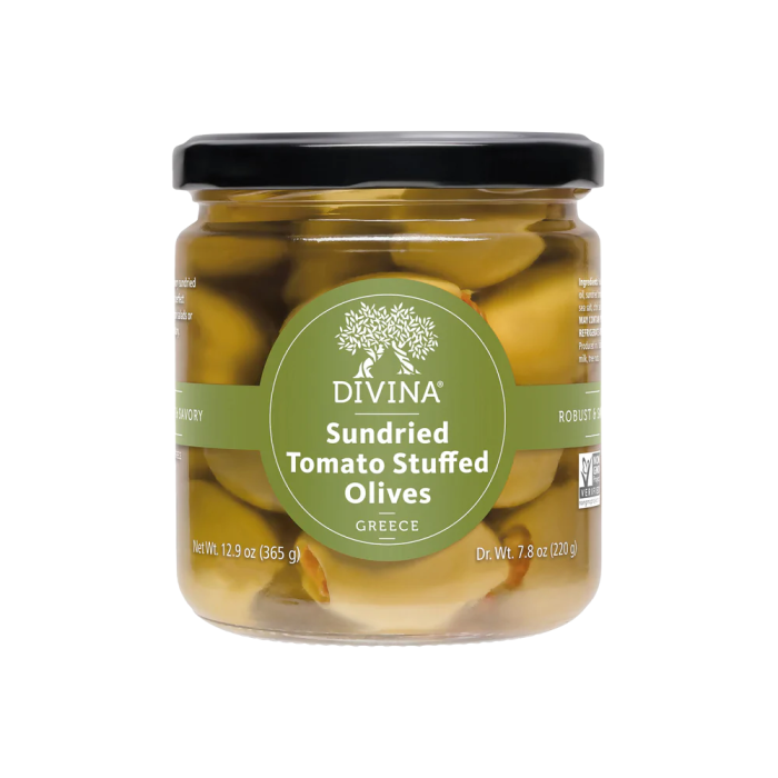 Sun Dried Tomato Stuffed Olives, 365g